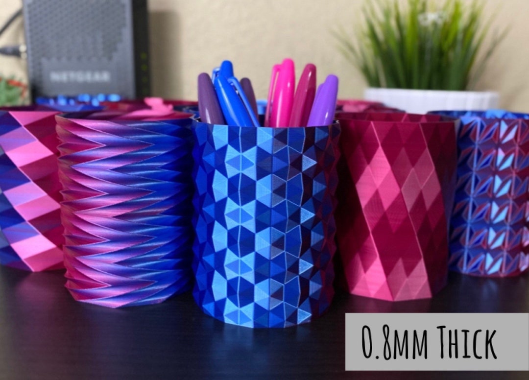 Galaxy Dual Color Pencil Holders Unique Pen Holders Pencil Cups 3D