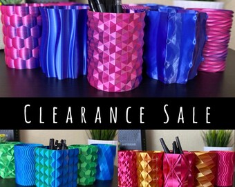 1.0mm Thin | Discontinued Thin Versions | Dual Color Pencil Holders | Unique Cups | 3D Printed Cups | Edgy Designs