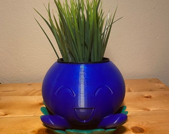 Medium Planter with Saucer | 3D Printed