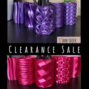 1.5mm Thick | Discontinued Filament | Solid Dark Violet Purple or Magenta Pencil Holders | Pen Holders | Pencil Cups | RC | 3D Printed