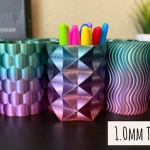 1,0 mm d'épaisseur | Fin de série | Porte-crayons en soie dégradés GBPRO | Pots à crayons | Pots à stylos | Imprimé en 3D | RC
