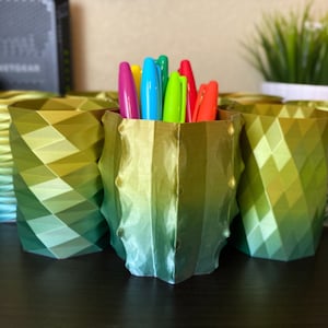 0,8 mm d'épaisseur | Fin de série | Pots à crayons YGB en soie dégradée | Porte-stylos | Pots à crayons | Pots à stylos | Imprimé en 3D | RC