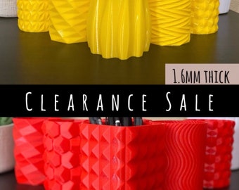 1.6mm Thick | Discontinued Filament GST Solid Color Red or Yellow Pencil Holders | RC | Pen Holders | 3D Printed | 1.6MM Thick