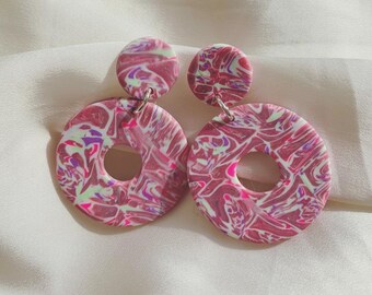 Marble Fimo Earrings