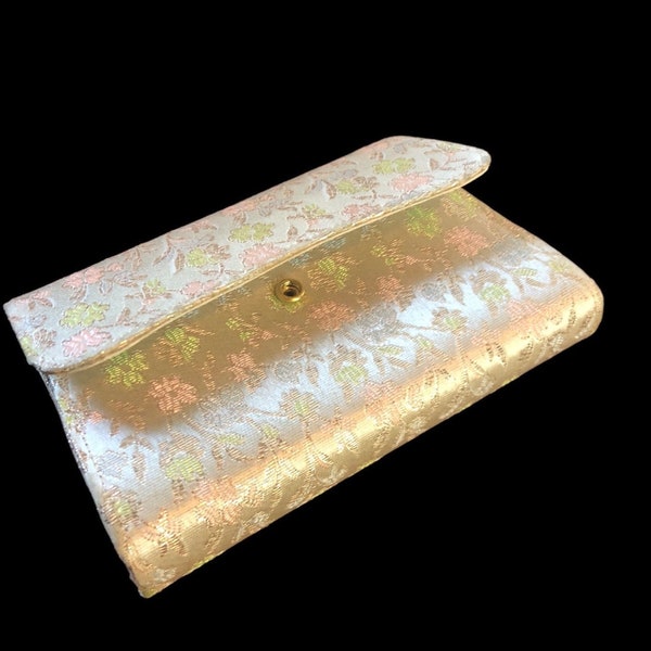 Pegi Paris Evening Clutch, 1950s Vintage, Floral Spring Brocade