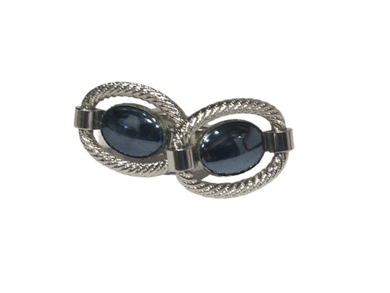 Vintage oval shaped cuff links for men or women, … - image 3