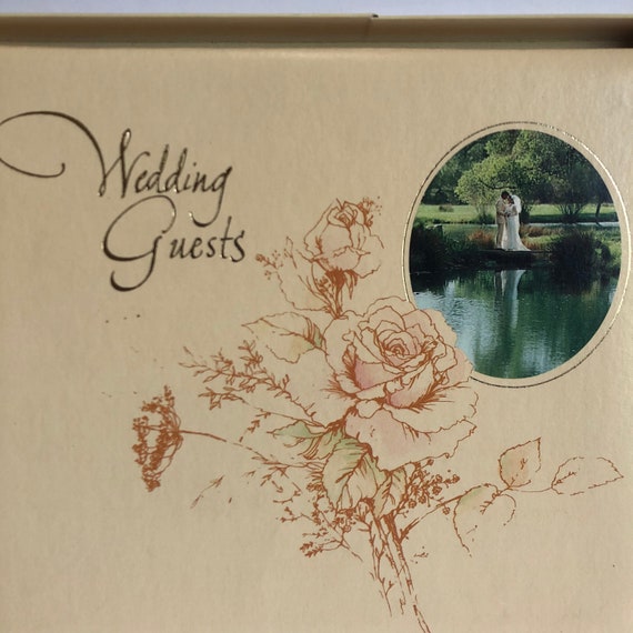 Vintage Hallmark Wedding Guest Book Etsy