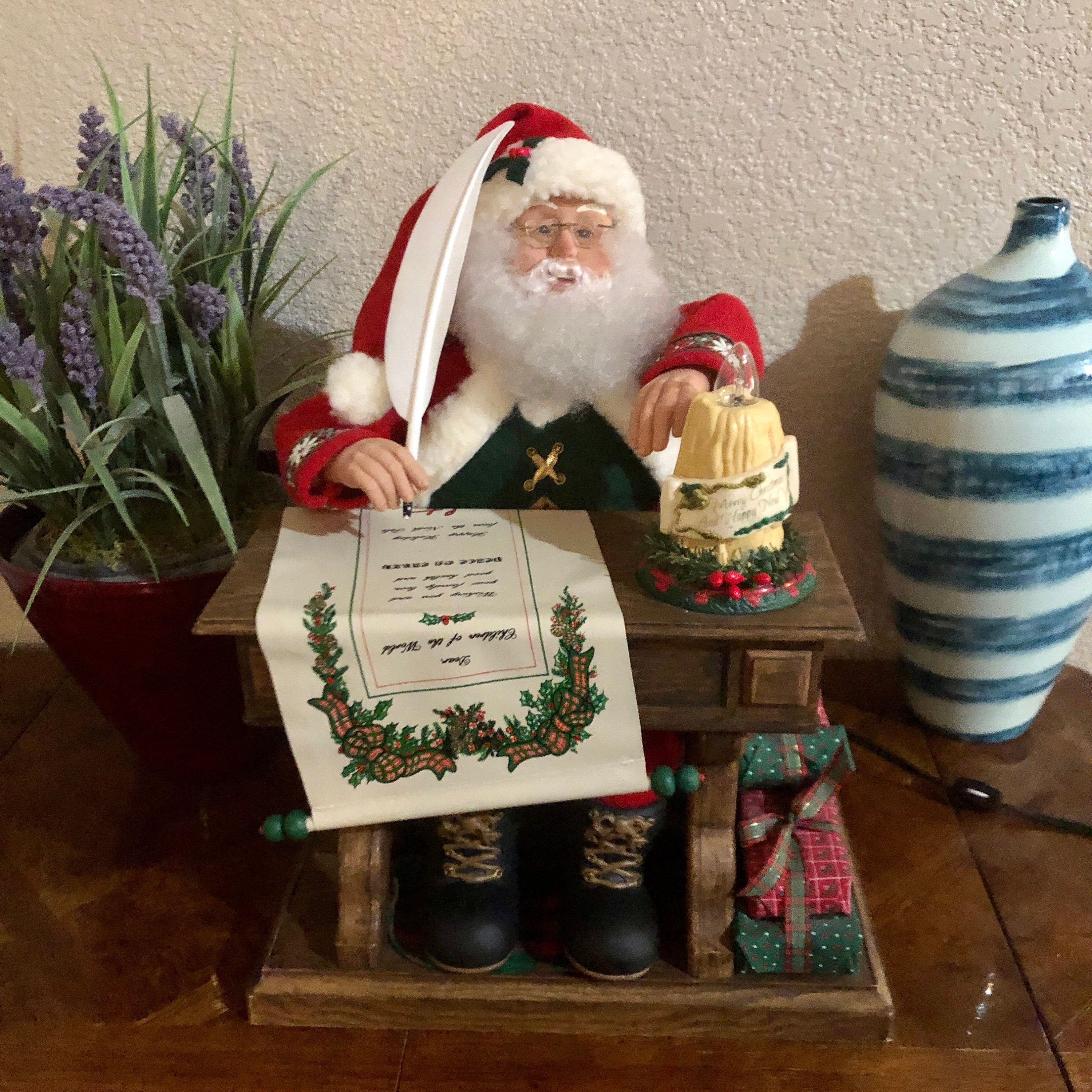 1990' ヴィンテージ クリスマス　スノーボール　4個 1993 Holiday Creations Animated Santa Claus With Music Does Not