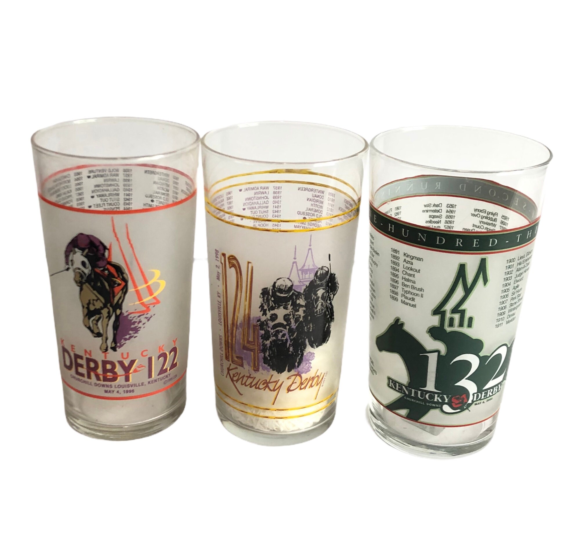 Kentucky Derby Glasses for sale Only 3 left at 60