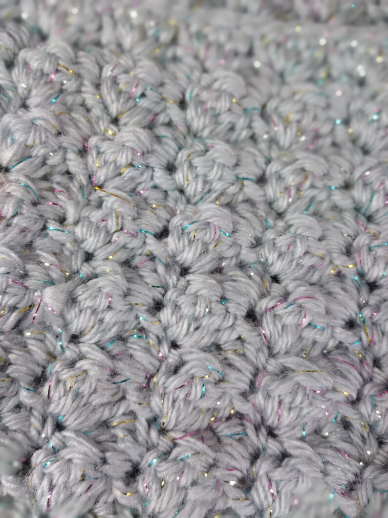 Sliver glitter Hooded cowl toddler