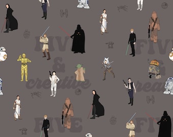 Space wars characters seamless