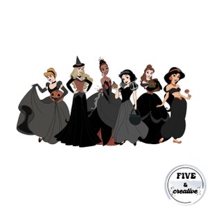 Dark Princesses (7 PNG Bundle)