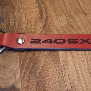 Nissan 240SX leather key ring key fob