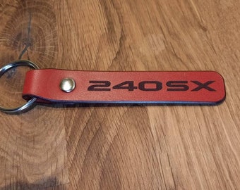 Nissan 240SX leather key ring key fob