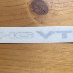 DOHC VTEC Decal for honda cars. Printed on Clear Vinyl.