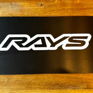 JDM Rays Show Plate. Number Plate