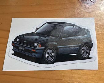 CRX Cartoon Style Sticker
