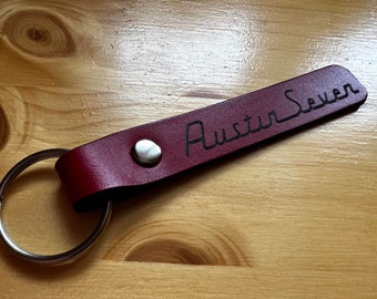 Austin Seven Leather Key Ring