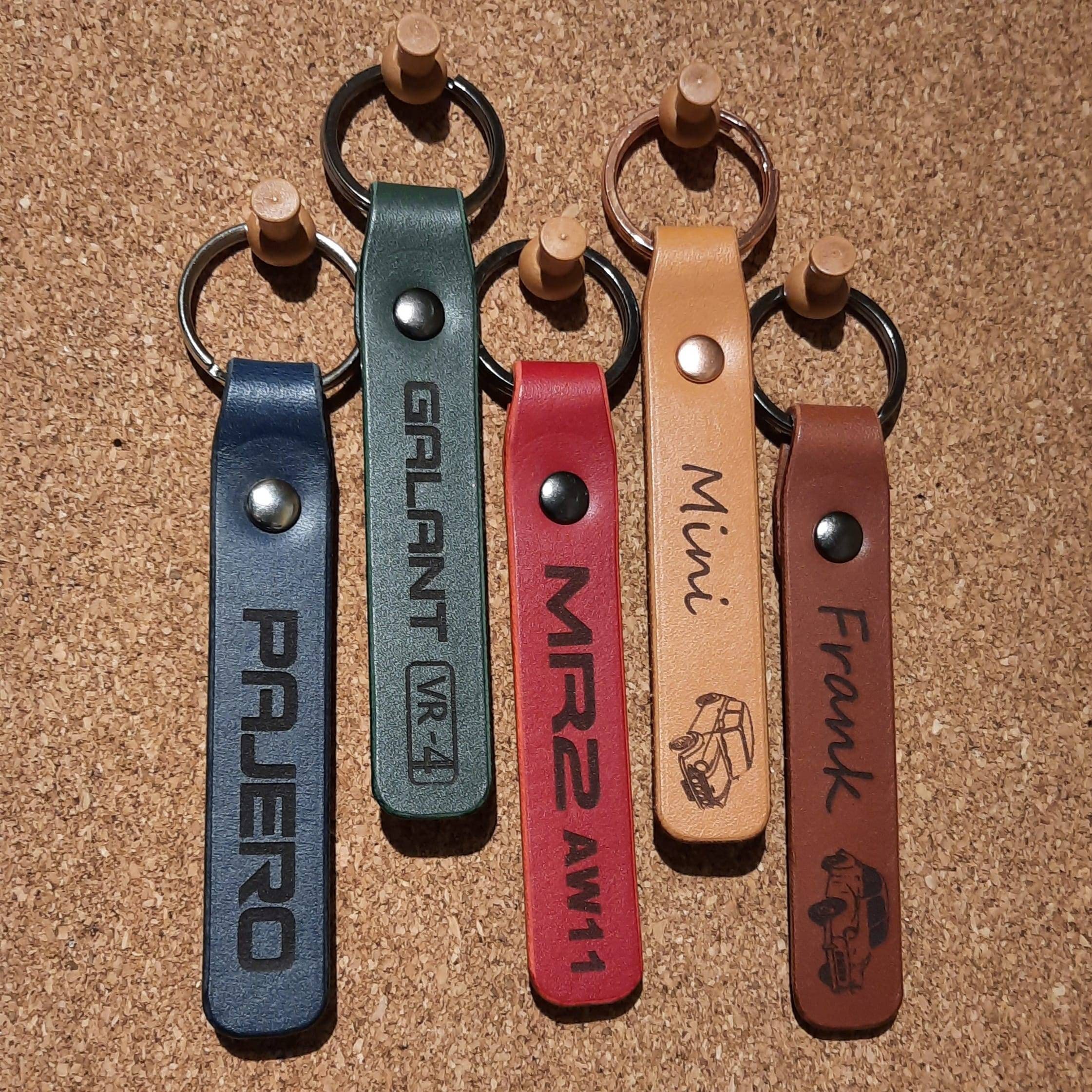 Morris Minor personalised Leather Key Ring Etsy