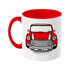 Mini tasse bicolore classique rouge