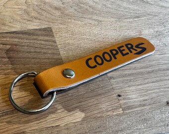 Cooper S Leather Key Ring