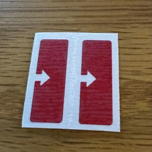 CRX Door Lock Decal Set. Reproduction vinyl decal