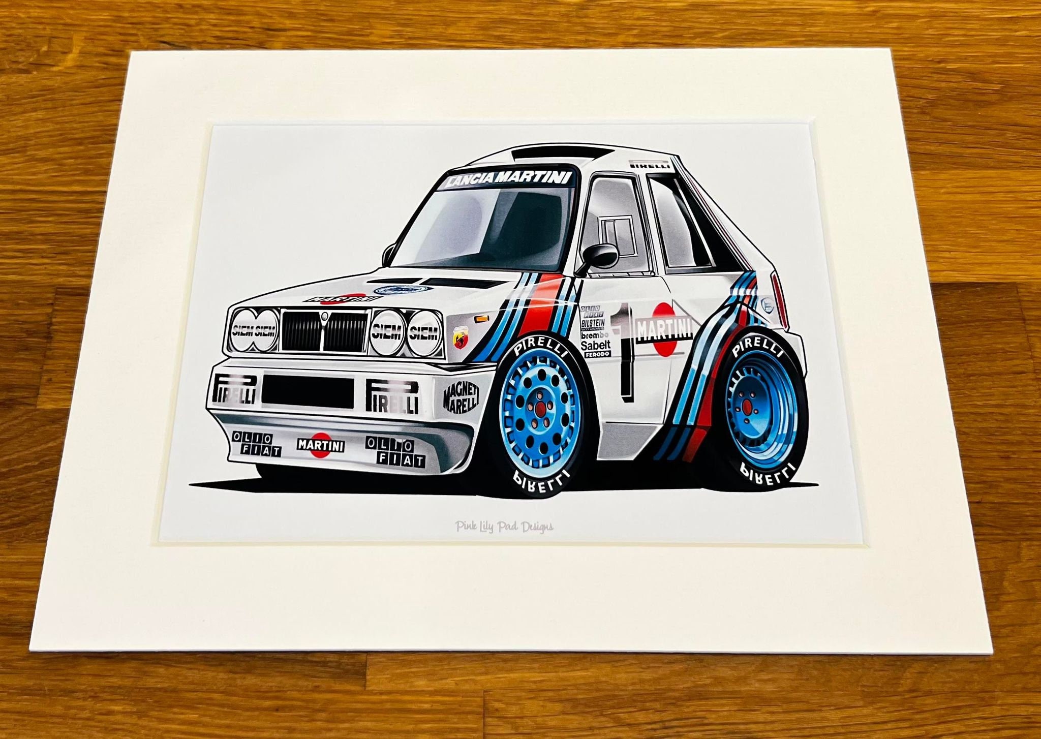 原画　　LANCIA 　DELTA S4 　「  crossing」 Lancia Delta S4 Rally Car Cartoon Style Drawing - Etsy