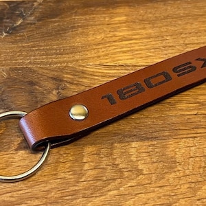 180SX leather key ring key fob