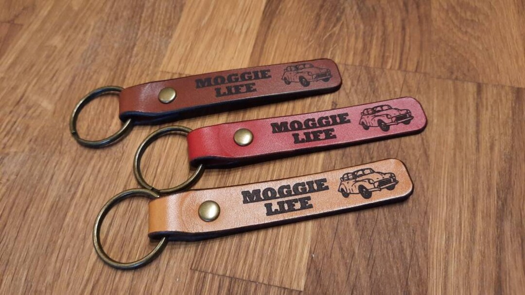 Modge Podge Key Rings MOGGIE LIFE Convertible Leather Key Ring - Etsy