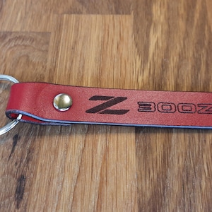 300ZX leather key ring key fob
