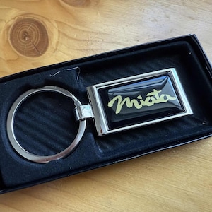 Mazda Miata Chrome Key Ring.