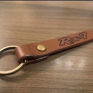 RX7 leren sleutelhanger sleutelhanger