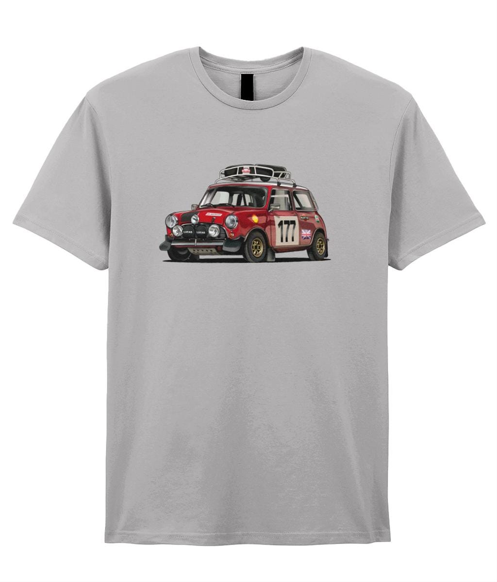 Classic Mini Cooper Rally T-shirt - Etsy