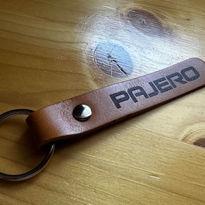 Pajero Leather Key Ring Key Fob