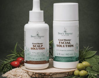 Good Biome Scalp Solution and Facial Solution Set | Probiotic Skincare