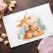 Commercial Use, Bundle PNG Watercolor Animal Mother Baby Clipart ...