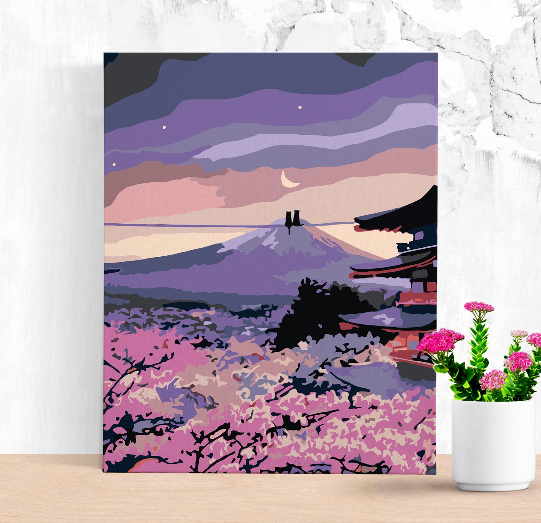 DIY Painting By Numbers DIY Kit Paint By Number Art Design Etsy