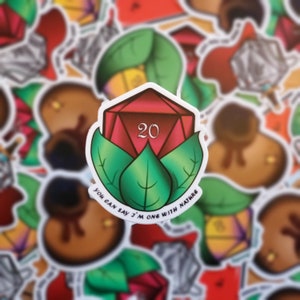 Nat20 Nature Check - D&D sticker, DnD, Dungeons and Dragons