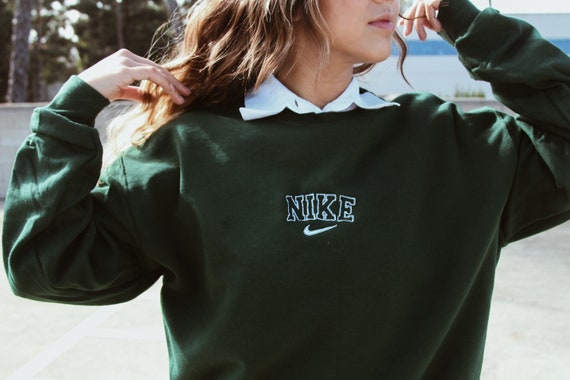 nike sweatshirt with jewellery embroidery