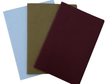 Journal Insert Set | Traveler's Notebook Refillable Insert | A5, A6 | Lined, Dotted, Blank 100gsm Paper