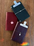 Handmade Custom Leather Traveler's Journal | Refillable A5, A6 | Genuine Italian Leather