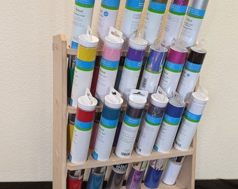 Vinyl 18 Roll Holder, Organizer, Storage, Keeper, Floating Vinyl