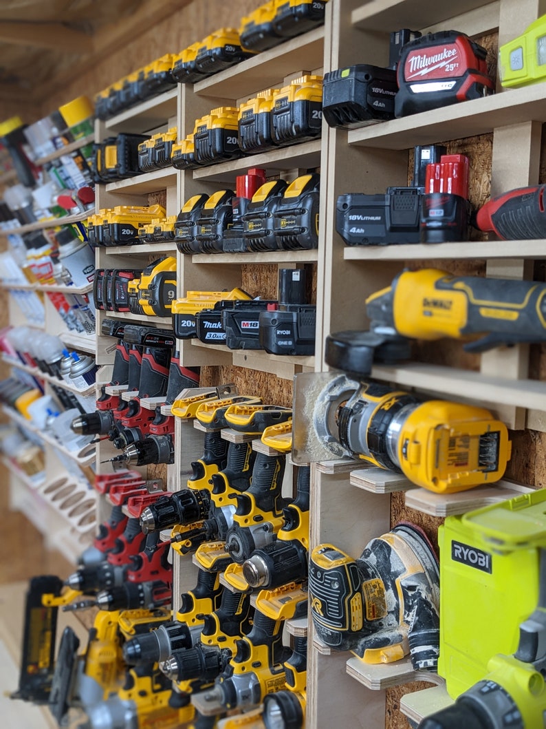 Garage Tool Paint Battery Organizer MODULAR All Manufacturers Etsy