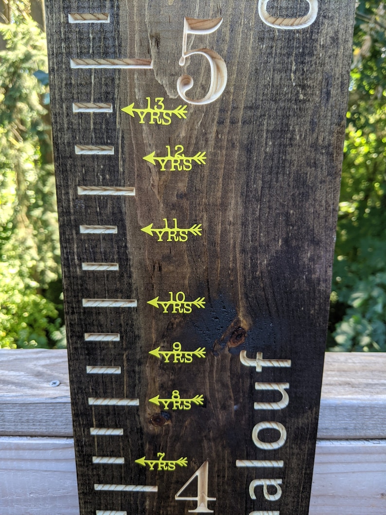 Growth Chart Markers Vinyl Height Marker Decals Etsy