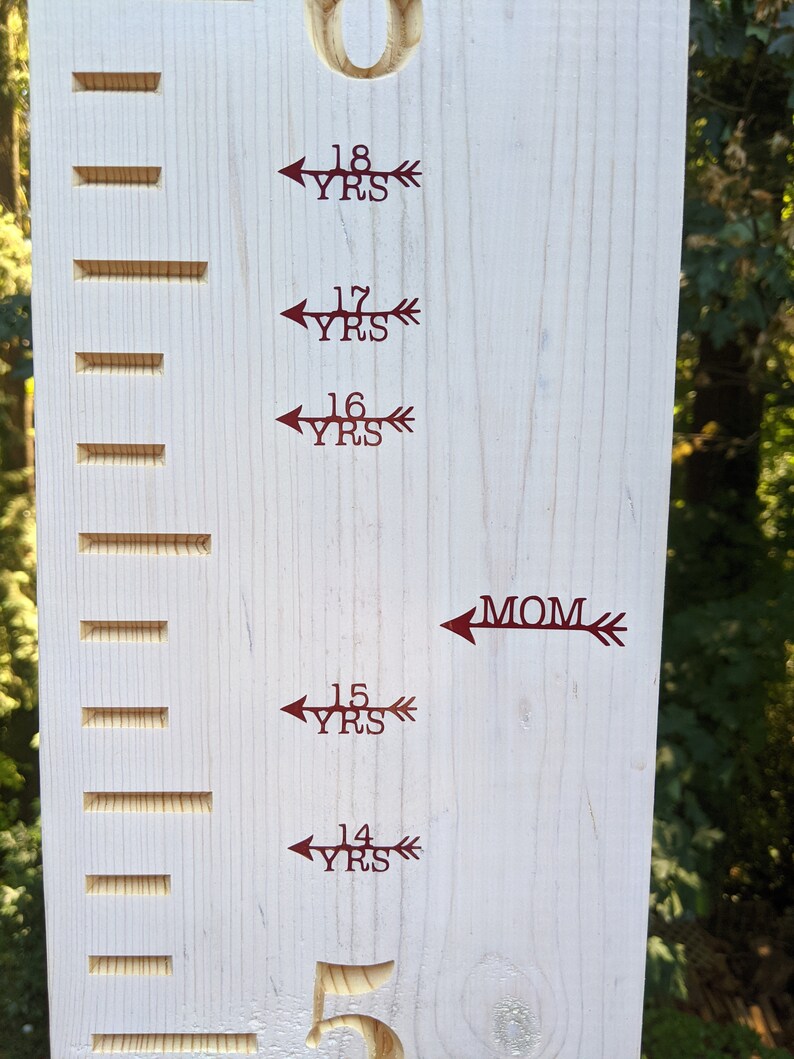 Growth Chart Markers Vinyl Height Marker Decals Etsy