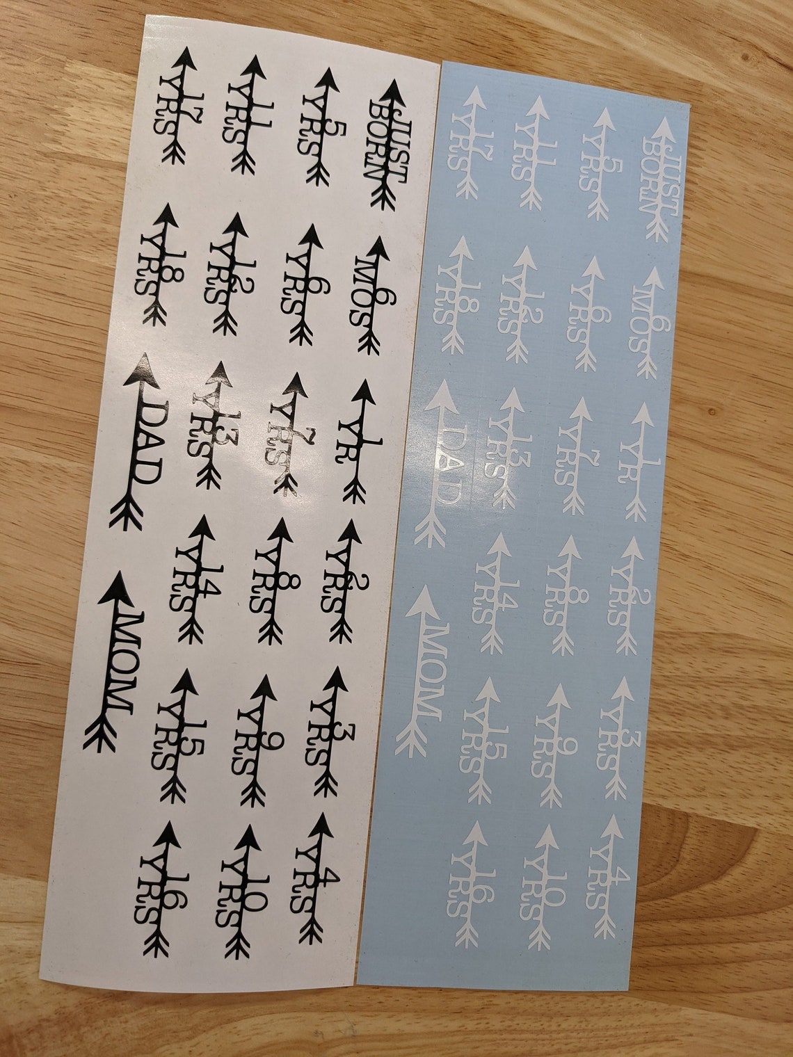 Growth Chart Markers Vinyl Height Marker Decals Etsy