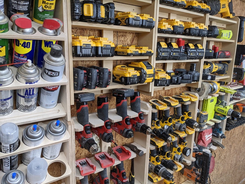 Garage Tool Paint Battery Organizer MODULAR All Manufacturers Etsy