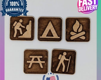 National Park Activity Sign Magnets - Embrace the Outdoors