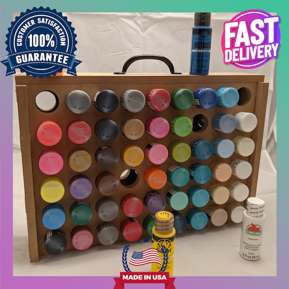 Acrylic Craft Paint Organizer, Storage for Craft Supplies Artist Supply  54 Bottles