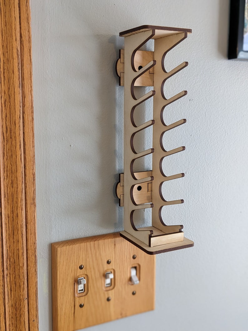 Floating Wall Mount EDC Rack Storage Display for Pocketknives Etsy